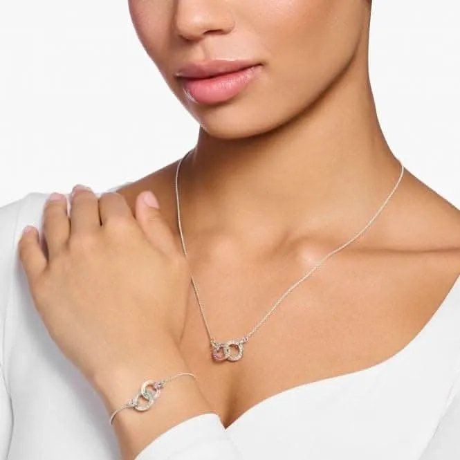 Sterling Silver Together Forever Colourful Stones Necklace KE1488-318-7 Thomas Sabo Necklaces