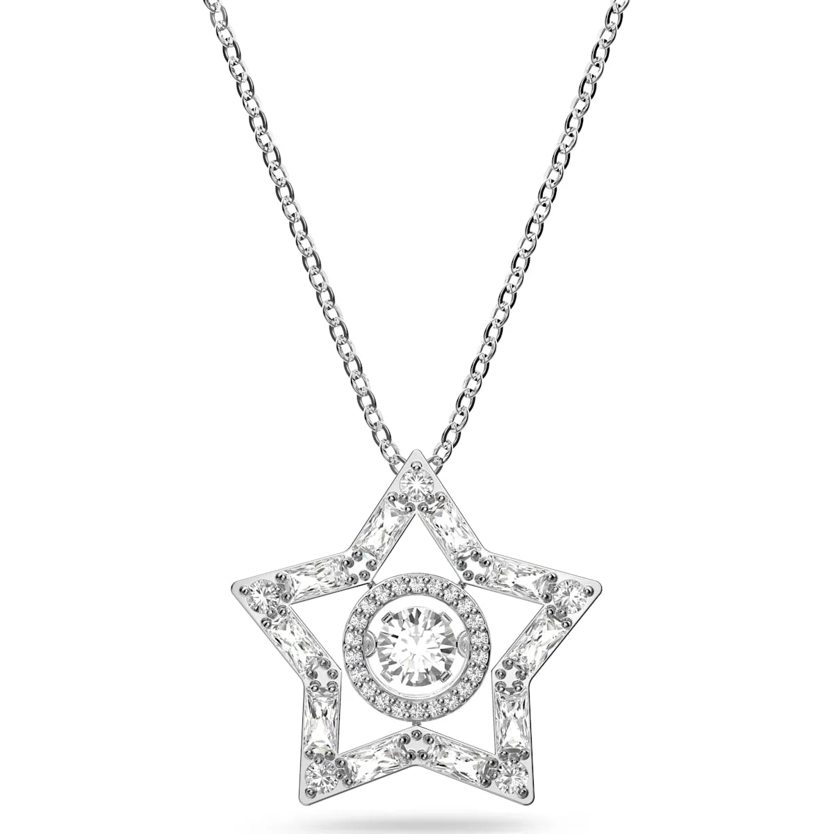 Swarovski Jewellery Swarovski Stella Rhodium Plated White Crystal Star Pendant