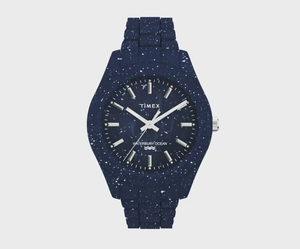 Timex Legacy Ocean Recycled Plastic Bracelet Watch TW2V37400