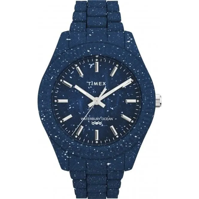 Timex Legacy Ocean Recycled Plastic Bracelet Watch TW2V37400