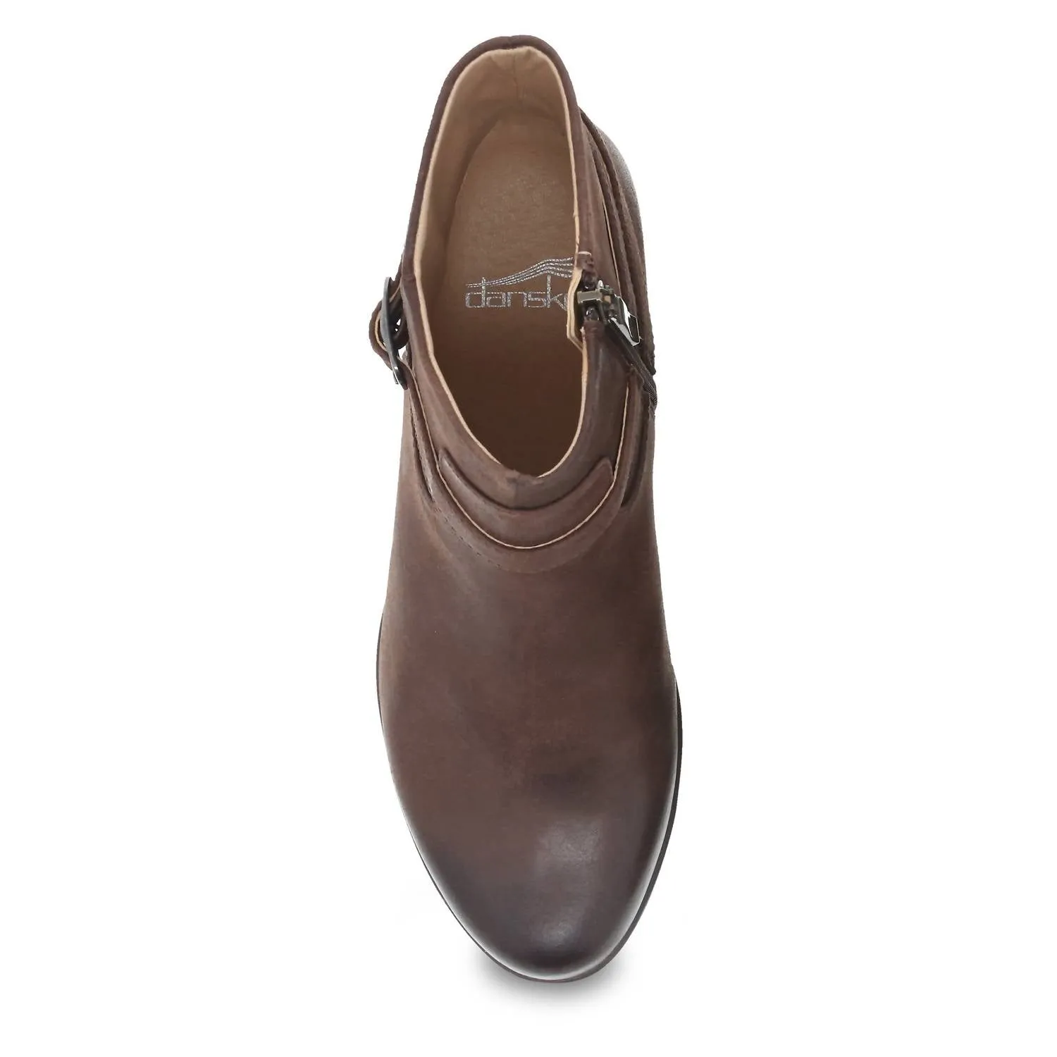 Women's Cagney Heeled Bootie - Medium Width In Brown Burnished Suede