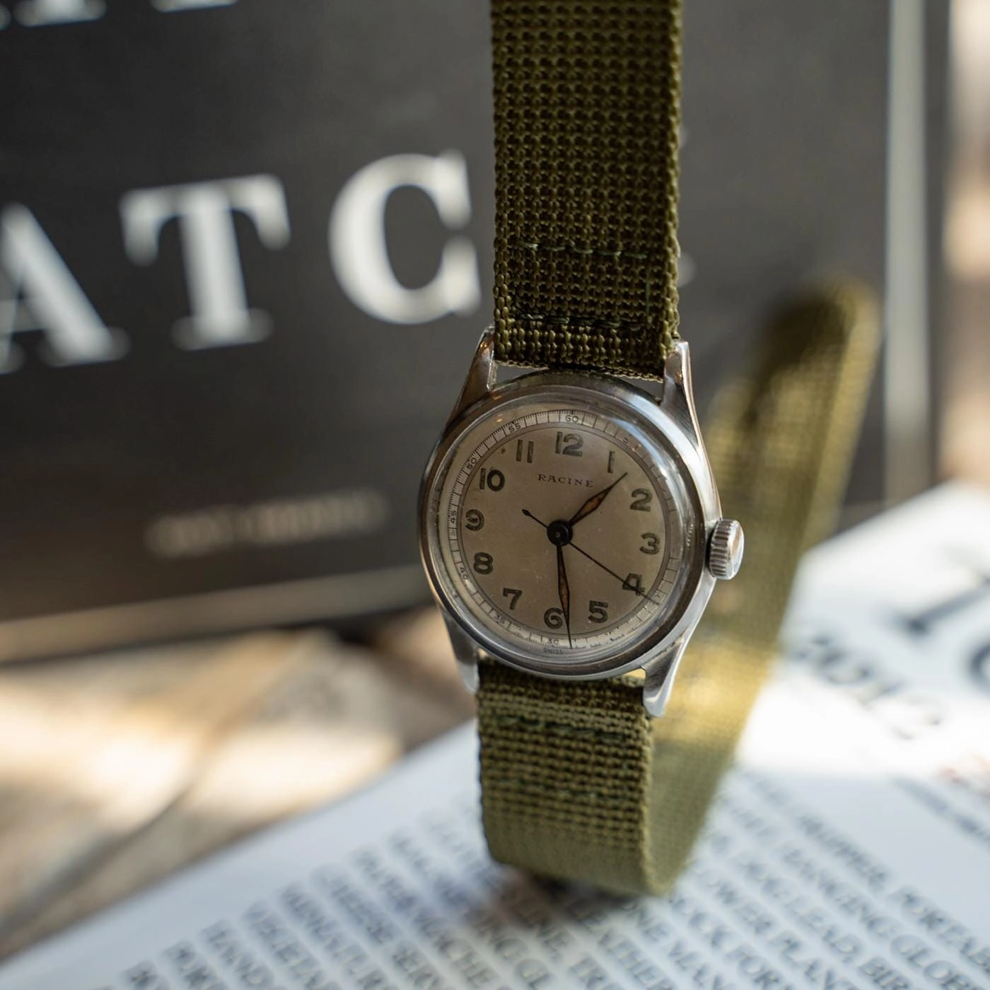 ラシーン（ギャレット）ミリタリースタイル ラウンド 32mm 1940年代