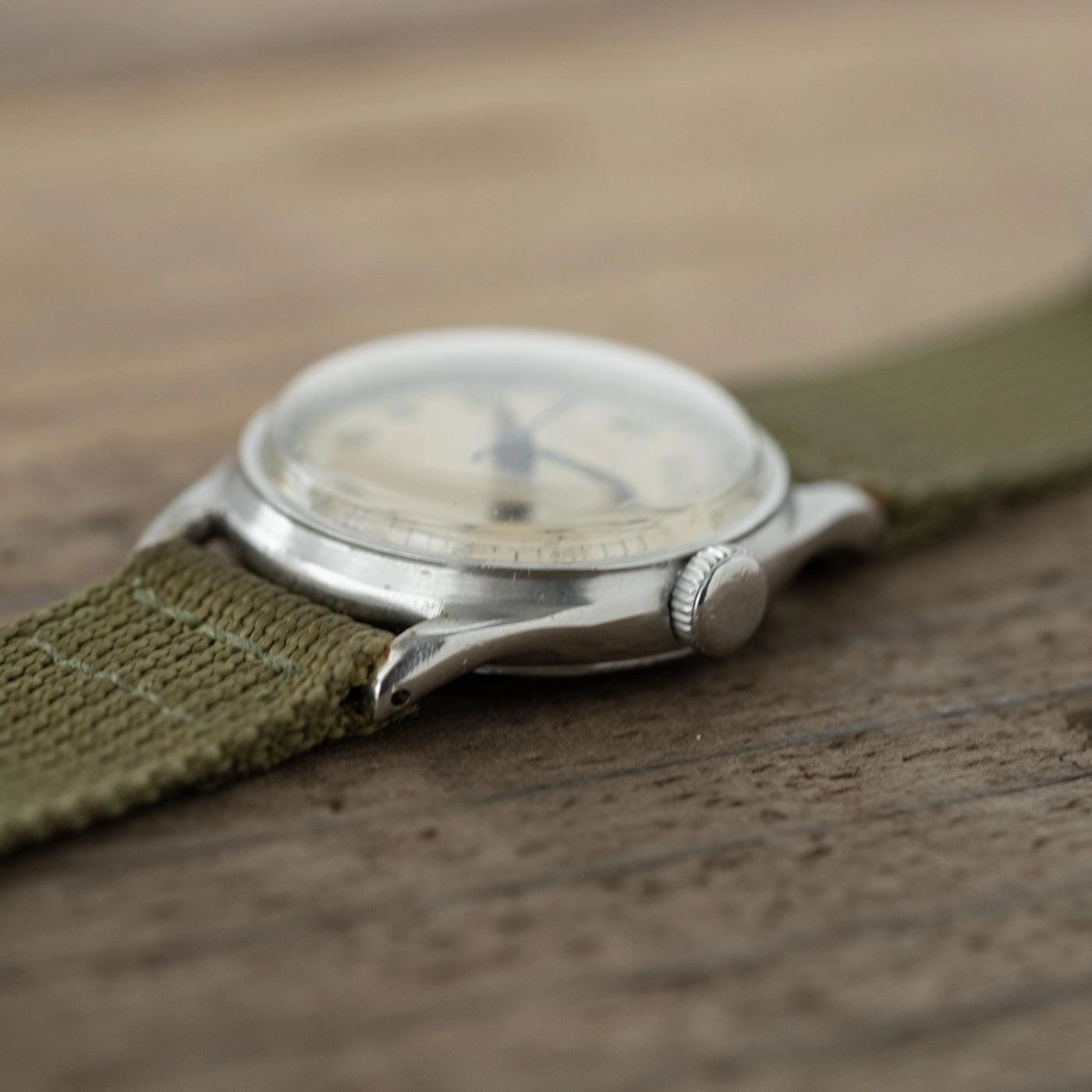 ラシーン（ギャレット）ミリタリースタイル ラウンド 32mm 1940年代