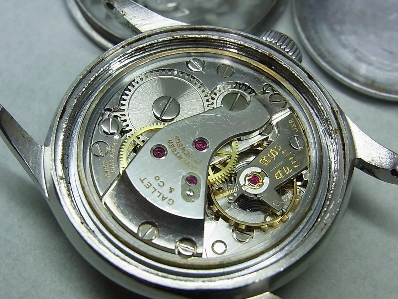 ラシーン（ギャレット）ミリタリースタイル ラウンド 32mm 1940年代