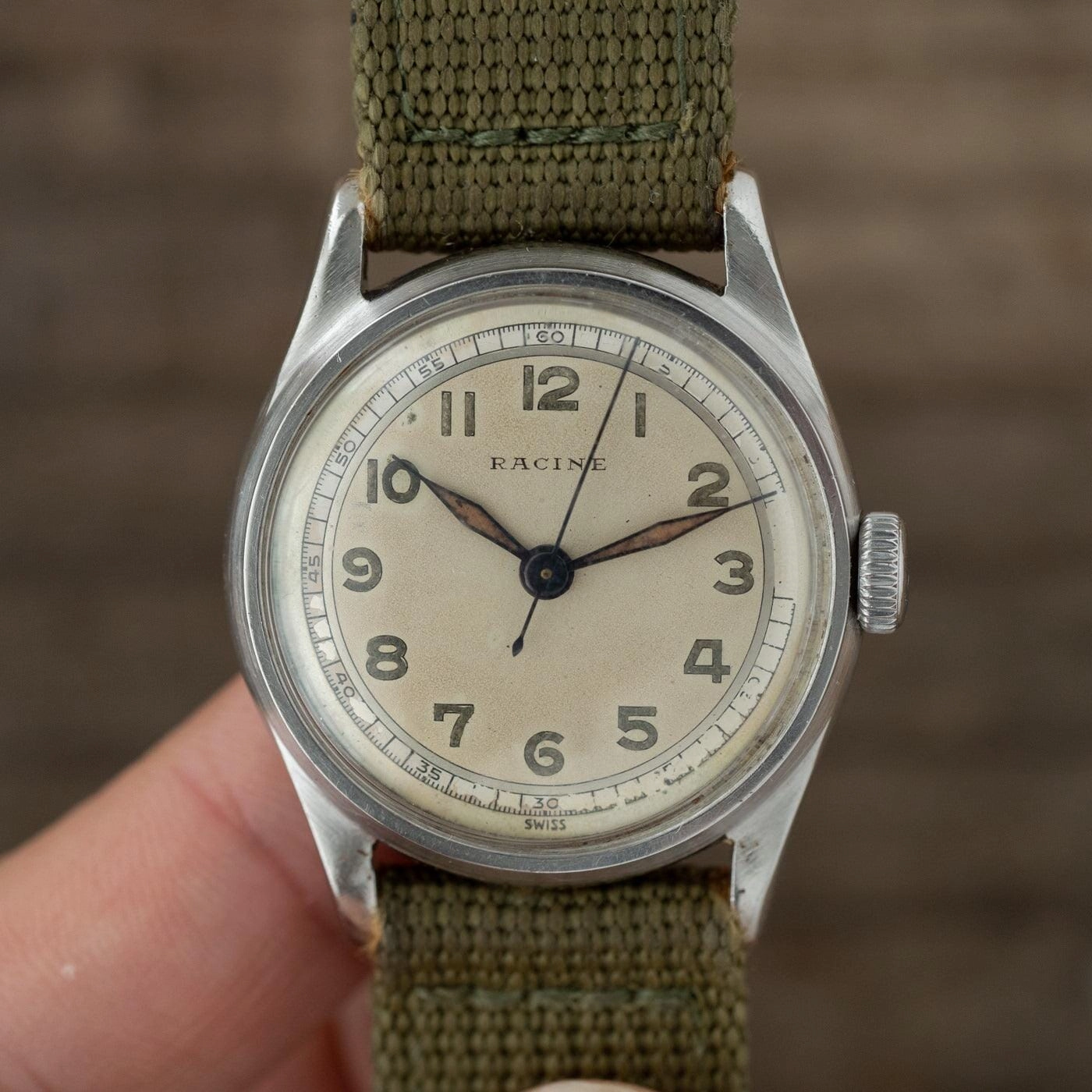 ラシーン（ギャレット）ミリタリースタイル ラウンド 32mm 1940年代