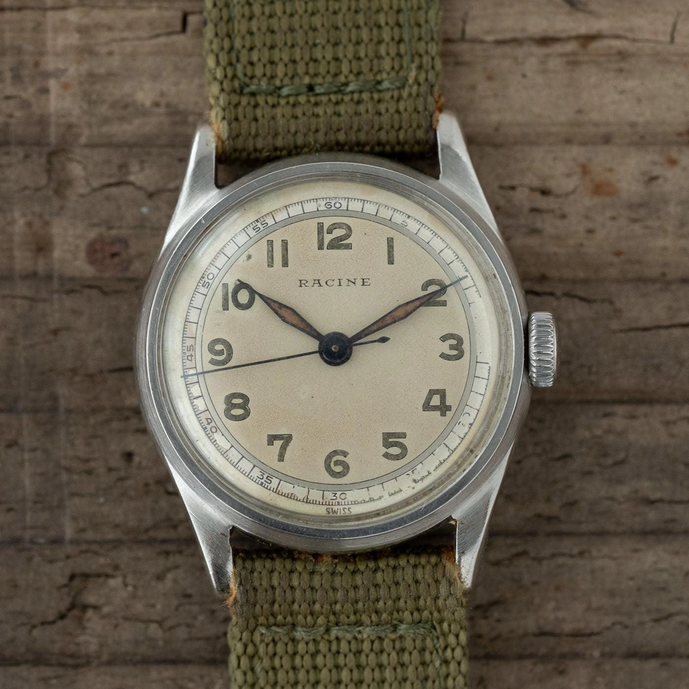 ラシーン（ギャレット）ミリタリースタイル ラウンド 32mm 1940年代