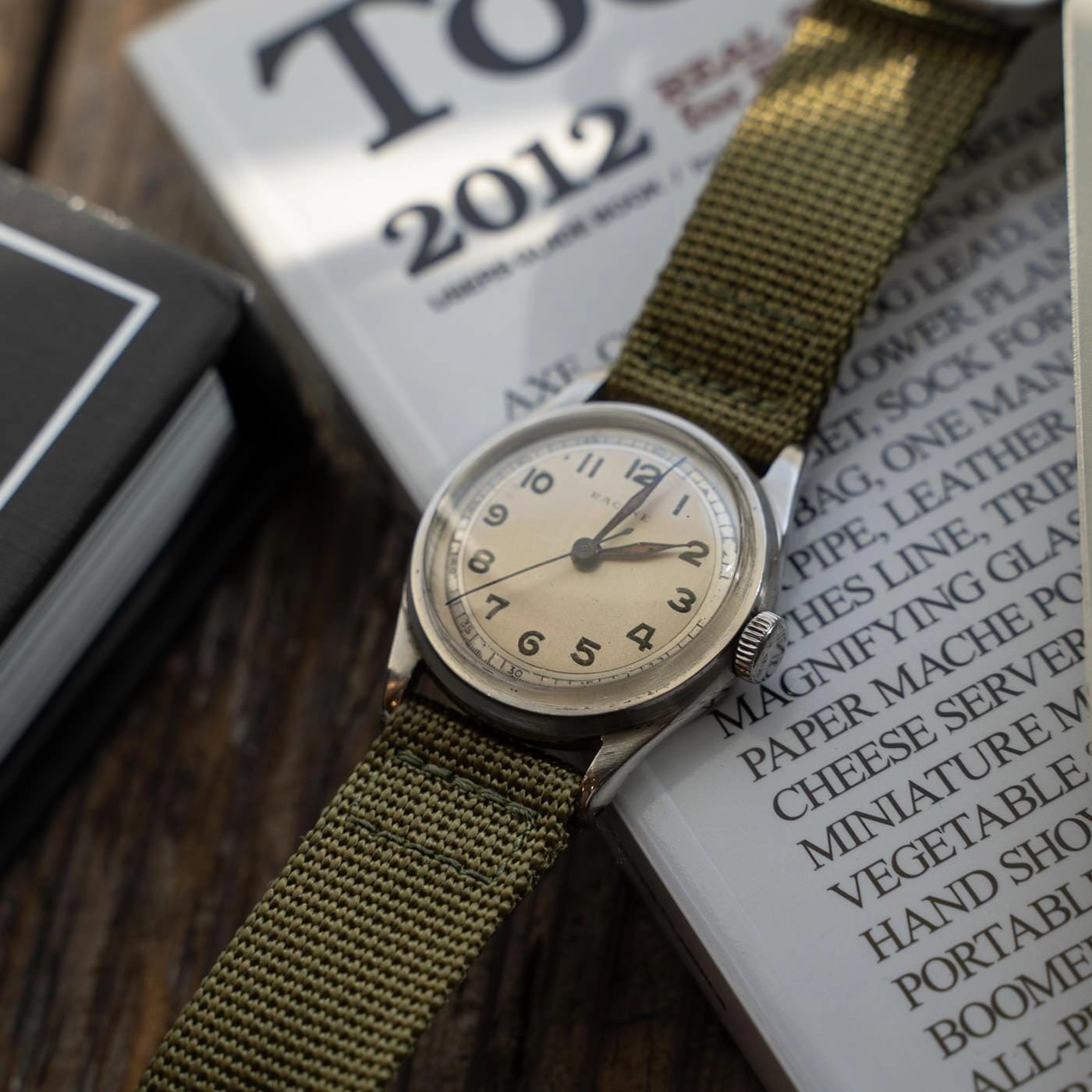 ラシーン（ギャレット）ミリタリースタイル ラウンド 32mm 1940年代
